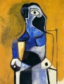 Woman Sitting 1960 cubist Pablo Picasso